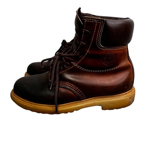 Vintage Red Wing Factors Work Boots Leather 7 Men 8.5 Women Lace Up Brown main image 10
